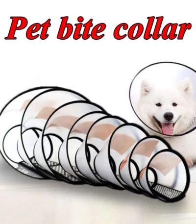 Anti-bite safety E-collar for cats and dogs.