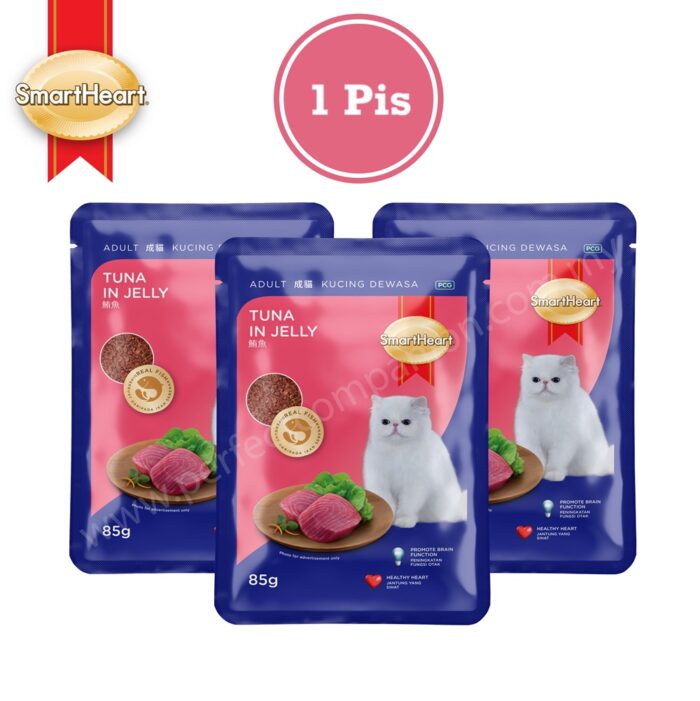 smart heart 85 gm adult cat pouch
