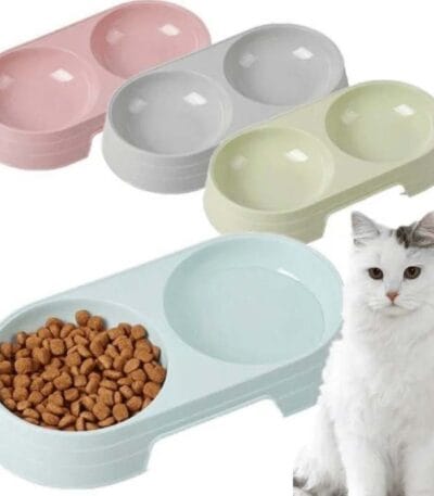 Bati double food bowl made of plastic