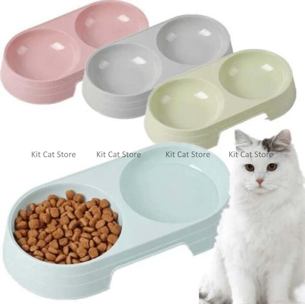 Bati double food bowl made of plastic