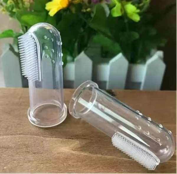 finger toothbrush for babies & pets tooth