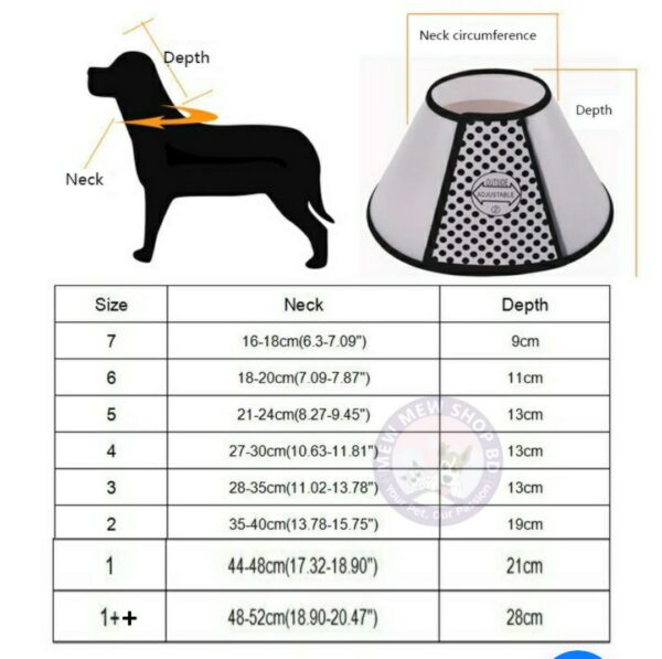 Elizabeth E Collar, Anti bite Safety collar for Cat & Dog (4/5/6 size) - Image 8