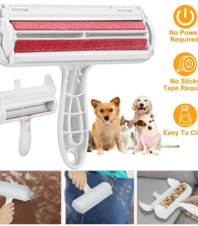 Brush fur roller to remove pets hair