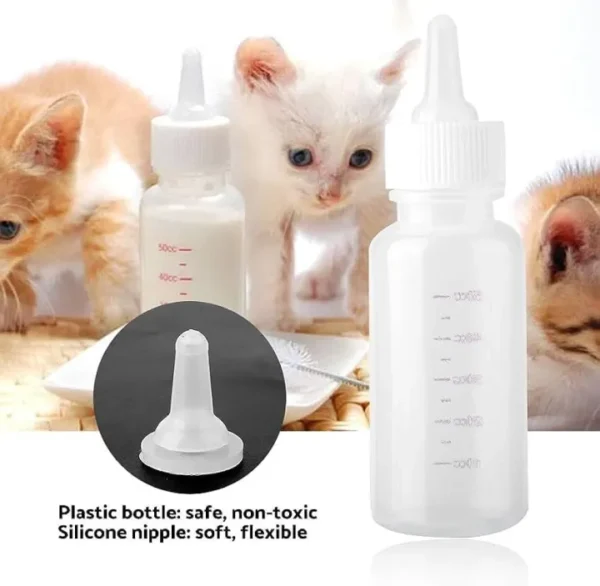 Kitten feeder bottle portable for Cat, kitten, puppy, dog, Milk feeder - Image 2