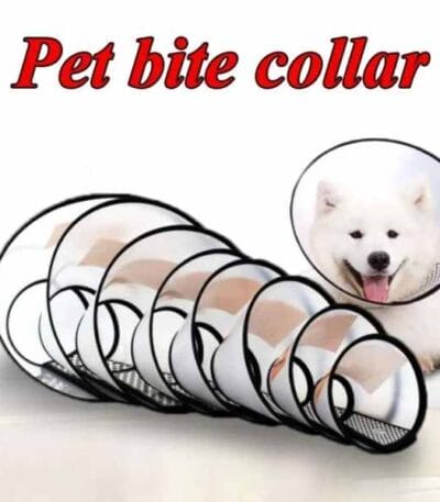Anti-bite safety E-collar for cats and dogs.