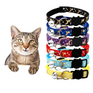 Adjustable collar Moon star for pets