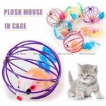 Cage stuffed rat toy for pets