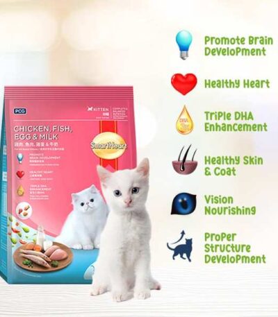 1.1kg kitten food from smartheart
