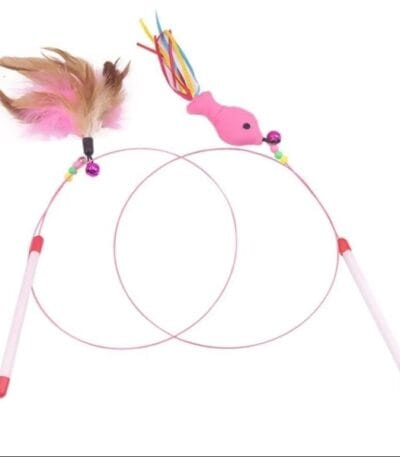Stick rat wire teaser toy