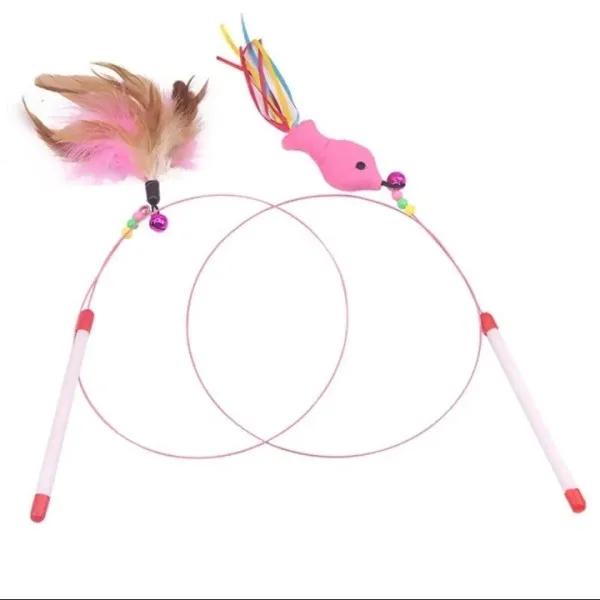 Stick rat wire teaser toy