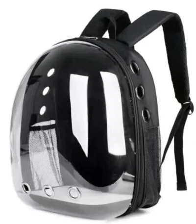 cat carring bagpack black