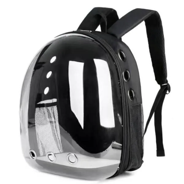 cat carring bagpack black