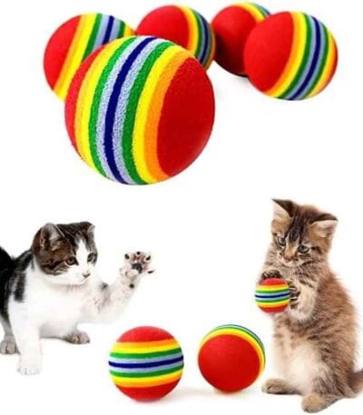 ball rainbow soft type for cats