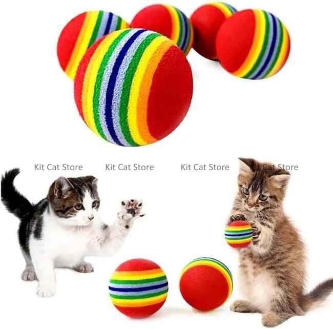 ball rainbow soft type for cats