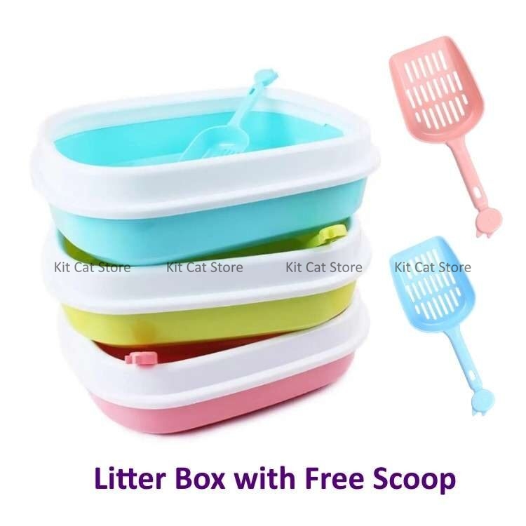 litter box medium with scoop