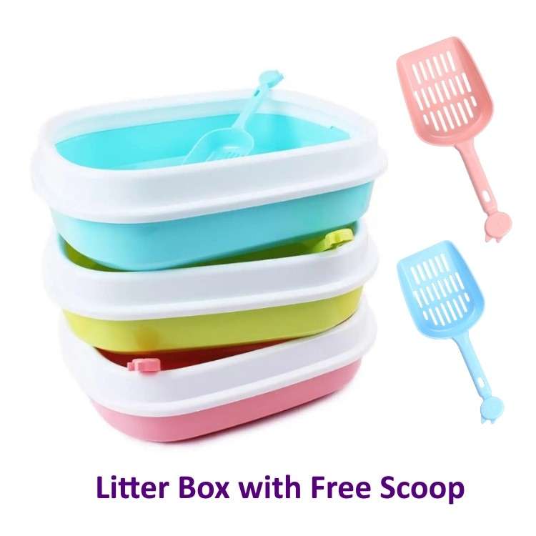 litter box medium with scoop